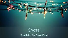  Presentation with blue lights - Cool new presentation with christmas-lights-on-blue-holiday backdrop and a ocean colored foreground