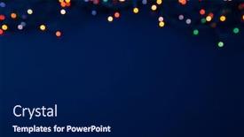  Presentation with christmas lights - Beautiful presentation featuring christmas lights on dark background backdrop and a black colored foreground