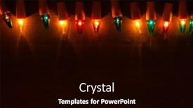  Presentation with light colors - Presentation featuring christmas-lights-retro-light-bulbs background and a black colored foreground