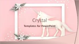  Presentation with unicorn pastel - Presentation theme enhanced with christmas-magic-background-with-unicorn background and a lemonade colored foreground