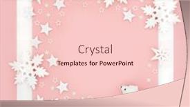  Presentation with polar bear - Presentation theme featuring christmas-magical-background-with-polar background and a lemonade colored foreground