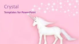  Presentation with unicorn pink - Presentation theme enhanced with christmas-magical-mythical-unicorn background and a lemonade colored foreground