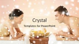  Presentation with honeymoon - Slide set featuring christmas massage - health and beauty honeymoon background and a lemonade colored foreground