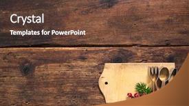  Presentation with christmas card - Beautiful slide set featuring christmas menu card for restaurants backdrop and a tawny brown colored foreground