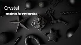  Presentation with christmas black - Amazing slide set having christmas minimalistic and simple composition backdrop and a black colored foreground