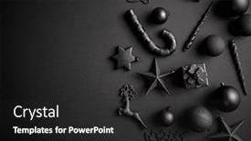  Presentation with minimalistic - Presentation theme featuring christmas-minimalistic-and-simple-composition background and a dark gray colored foreground