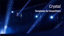  Presentation with stage lights - Slide deck with christmas motion - stage lights in the rain background and a navy blue colored foreground