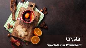  Presentation with pies - Cool new presentation with christmas mulled wine and ingredients backdrop and a wine colored foreground