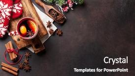  Presentation with mulled wine - Cool new presentation with christmas mulled wine and ingredients backdrop and a dark gray colored foreground