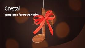  Presentation with music note - Amazing PPT layouts having christmas music concept decorative note backdrop and a wine colored foreground