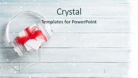  Presentation with christmas music - Beautiful slides featuring concept headphones and gift box backdrop and a sky blue colored foreground