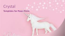  Presentation with pink unicorn - Slide deck consisting of christmas-mythical-magical-unicorn background and a lemonade colored foreground