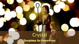  Presentation with christmas jesus - Theme having christmas-nativity-scene-with-baby background and a tawny brown colored foreground