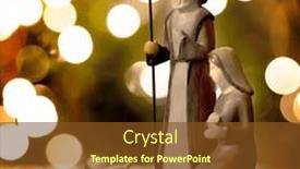  Presentation with christmas nativity - Slides featuring christmas-nativity-scene-with-baby and a tawny brown colored foreground