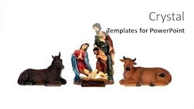  Presentation with christmas nativity - PPT layouts having christmas-nativity-scene-with-holy background and a white colored foreground