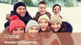  Presentation with iot agriculture technology concept man - Colorful slides enhanced with christmas nature - winter technology friendship and people backdrop and a coral colored foreground