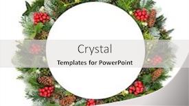  Presentation with table setting - PPT layouts with christmas-new-year-table-setting background and a light gray colored foreground