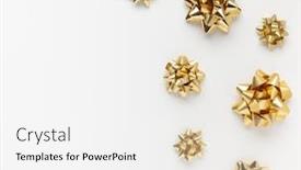  Presentation with sparkling - Slide set with white background flat lay background and a white colored foreground