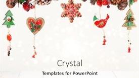  Presentation with pine - Audience pleasing slides consisting of christmas-or-new-year-decor backdrop and a cream colored foreground