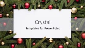  Presentation with decoration - Cool new slide deck with copy space festive frame backdrop and a sky blue colored foreground