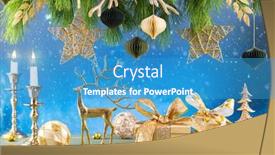  Presentation with new year - Slide set having christmas-or-new-year-festive background and a teal colored foreground