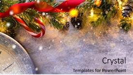  Presentation with next year - Presentation enhanced with christmas or new year background and a light gray colored foreground