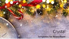  Presentation with next year - PPT layouts with christmas or new year background and a light gray colored foreground
