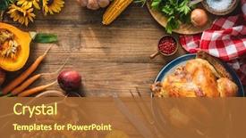  Presentation with thanksgiving - Audience pleasing PPT layouts consisting of christmas or thanksgiving turkey backdrop and a red colored foreground