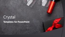  Presentation with christmas card - Slide set with christmas-or-valentines-day-greeting background and a dark gray colored foreground