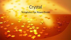  Presentation with shiny gold - Beautiful slides featuring christmas ornament and new year backdrop and a yellow colored foreground