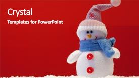  Presentation with ornament - PPT layouts with christmas ornament background very shallow deep background and a crimson colored foreground