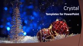  Presentation with artistic - Theme featuring christmas-ornaments-artistic-still-life background and a navy blue colored foreground