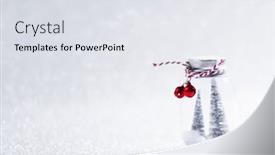  Presentation with glitter - Theme enhanced with christmas-ornaments-of-glass-jar background and a sky blue colored foreground