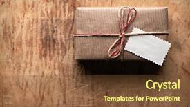  Presentation with vintage christmas - Amazing presentation having christmas packages - vintage gift box package backdrop and a tawny brown colored foreground