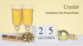  Presentation with block party - Beautiful presentation featuring date block showing 25th december backdrop and a lemonade colored foreground