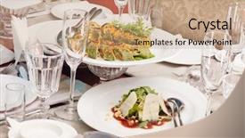  Presentation with christmas party - Amazing slides having christmas party backdrop and a coral colored foreground