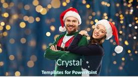  Presentation with ugly christmas sweater - Slide set enhanced with christmas-people-and-holidays-concept background and a ocean colored foreground
