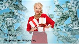  Presentation with kittens christmas holiday red christmas - Beautiful PPT theme featuring christmas people finance and holidays backdrop and a light blue colored foreground