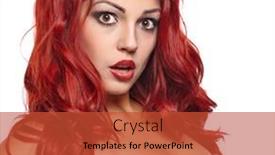  Presentation with girl christmas - Slide set with christmas pin-up girl background and a red colored foreground