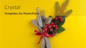  Presentation with vintage christmas - Cool new slide deck with christmas-place-setting-with-vintage backdrop and a gold colored foreground