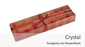  Presentation with tartan - Presentation theme having christmas present in beautiful tartan background and a  colored foreground