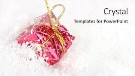 Presentation with christmas in july - Beautiful presentation featuring christmas present in the snow backdrop and a  colored foreground