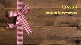  Presentation with certificate - Audience pleasing slides consisting of christmas present or gift certificate backdrop and a tawny brown colored foreground