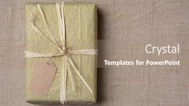  Presentation with tissue paper - Cool new PPT theme with tissue paper tied with raffia backdrop and a coral colored foreground