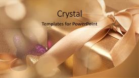  Presentation with seasons greetings - Colorful slide set enhanced with christmas present backdrop and a  colored foreground