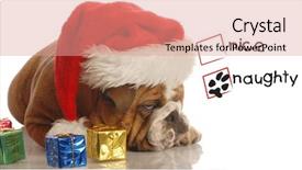  Presentation with christmas presents - PPT layouts with christmas presents and scrooge background and a coral colored foreground