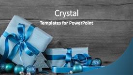  Presentation with christmas presents - Audience pleasing slides consisting of close-up view of female hands holding a sheet of paper with a hand-darwn watercolor illustration of the flag of the united states backdrop and a  colored foreground.