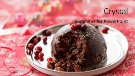  Presentation with pudding - Cool new theme with christmas pudding backdrop and a coral colored foreground