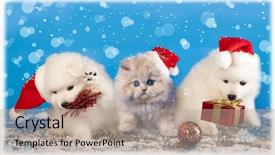  Presentation with cat dog - Cool new PPT layouts with clouds form unique shadows over the grand canyon backdrop and a wine colored foreground