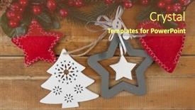  Presentation with vintage christmas - Beautiful presentation theme featuring christmas-rustic-background-vintage-planked backdrop and a tawny brown colored foreground